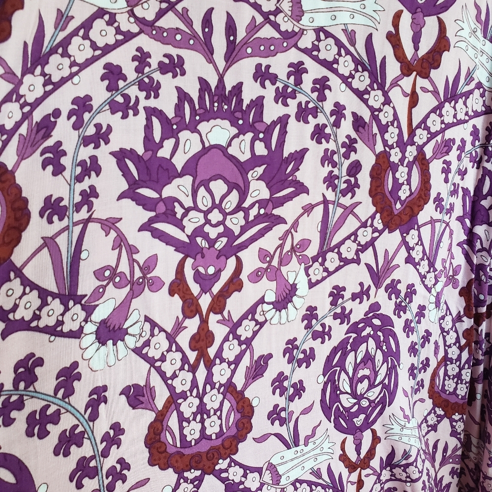 SWAPPED NWOT Moroccan Flora Wrap Maxi Skirt in Rose Quartz - Picture 6 of 11